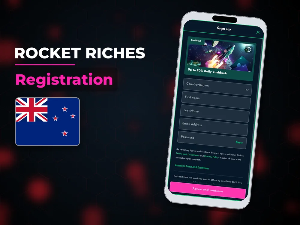 rocket riches - Registration